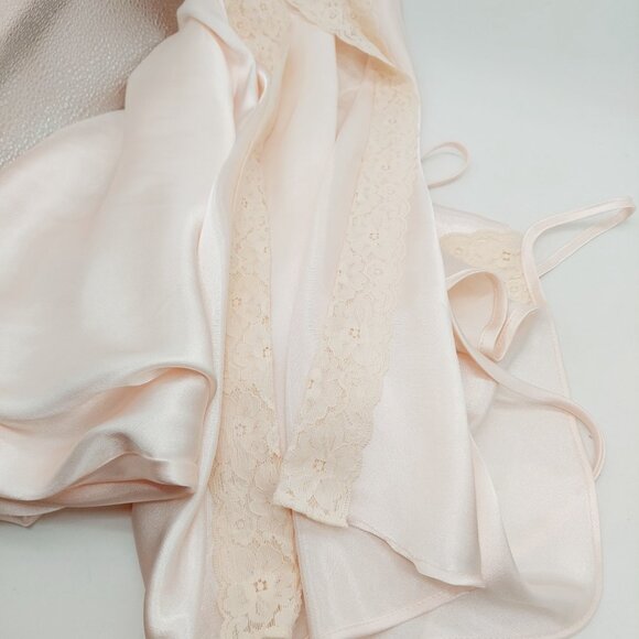Mazzini Nightgown Size Small Lingerie Negligée Light Pink Gown & Robe READ - Picture 13 of 16